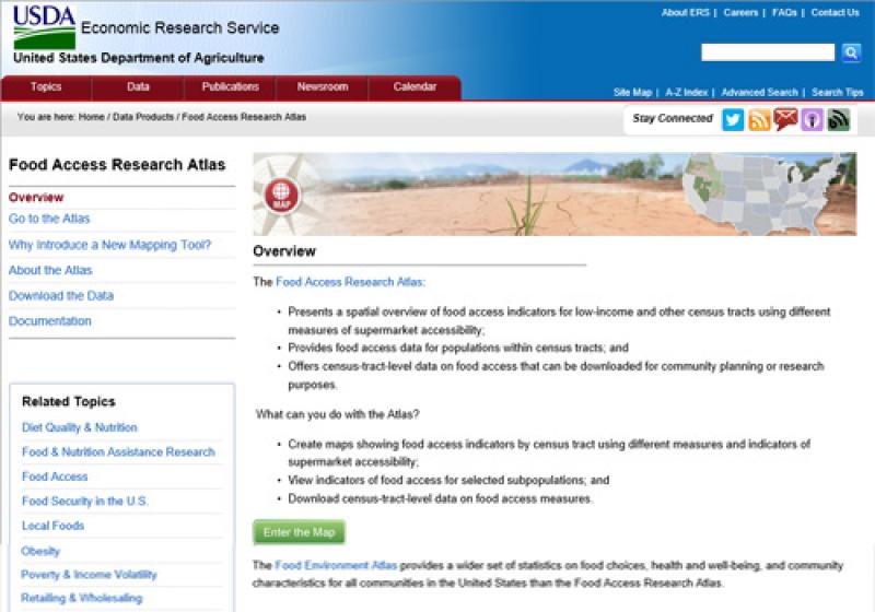 EE.UU.: CREAN ATLAS ONLINE PARA EL ACCESO A ALIMENTOS