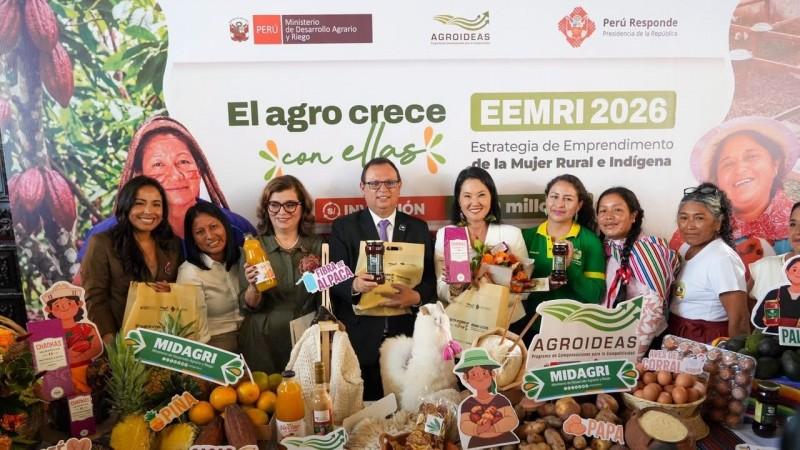 Gobierno impulsa emprendimientos de 739 mujeres rurales e indígenas