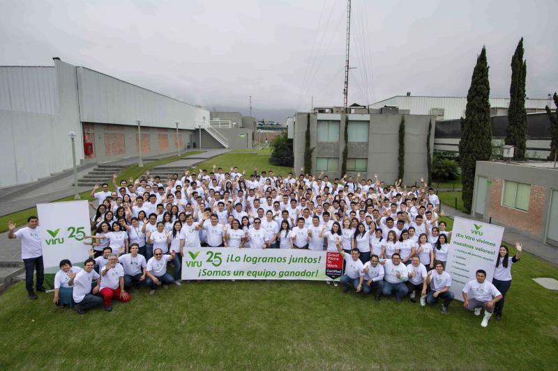 Great Place To Work reconoce a Virú S. A. como la Mejor Industria para trabajar en el Perú 2020