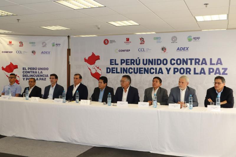 Gremios afirman que confianza y paz son fundamentales para inversiones