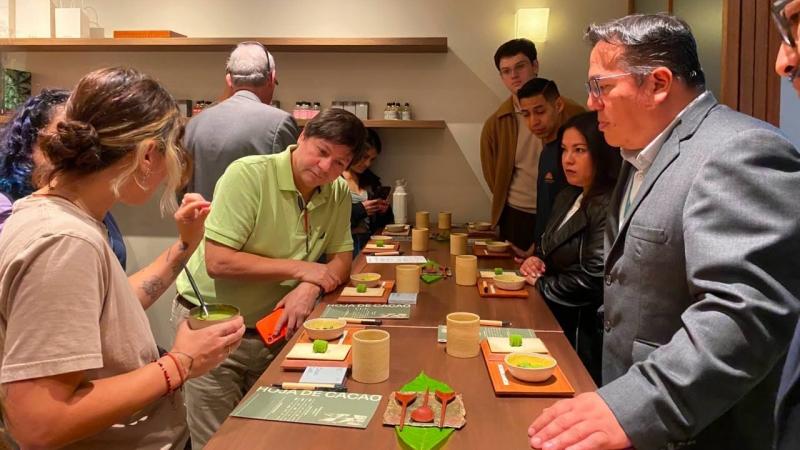 Impulsan barra de chocolate verde elaborada con hojas de cacao para el mercado gourmet