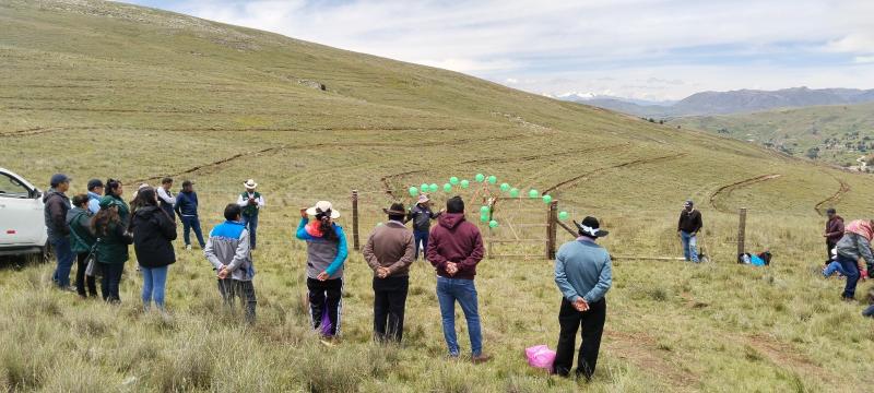 Junín: Agro Rural recuperó 600 hectáreas de praderas para mejorar la recarga hídrica y aprovechar el agua de lluvia