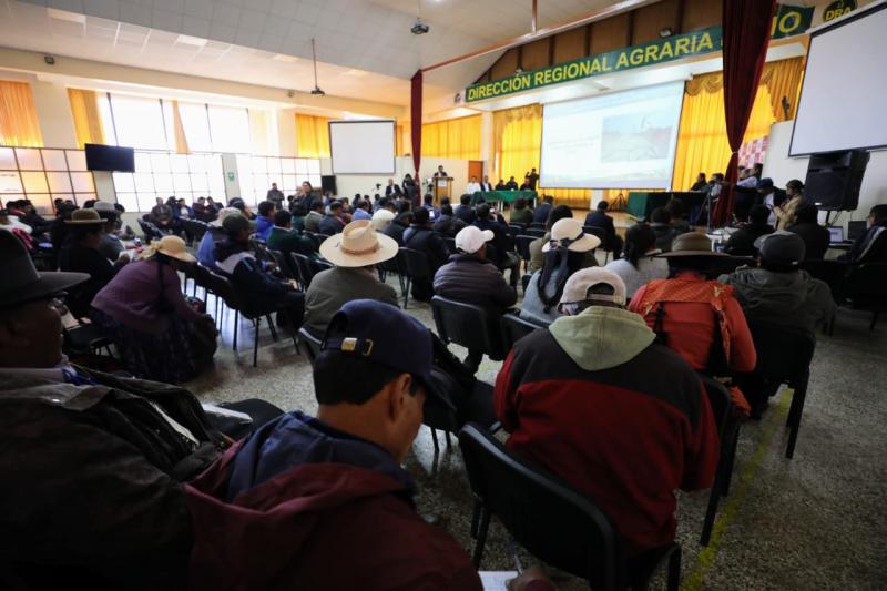 Midagri y GORE Puno promueven acciones conjuntas ante déficit hídrico y de apoyo al agro