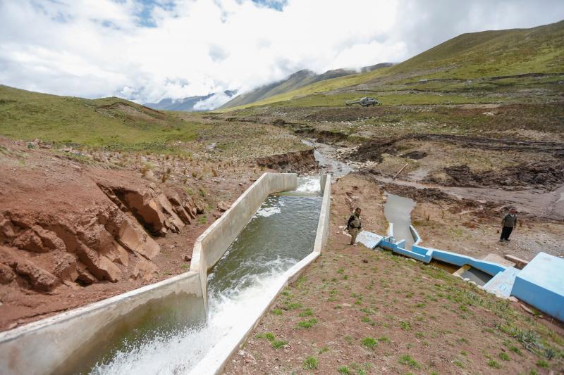 Minagri inició construcción de sistema de riego en Puno