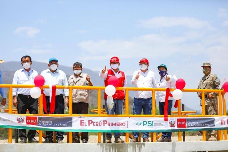 Ministro de Agricultura inauguró dos obras de infraestructura en Morropón y Chulucanas