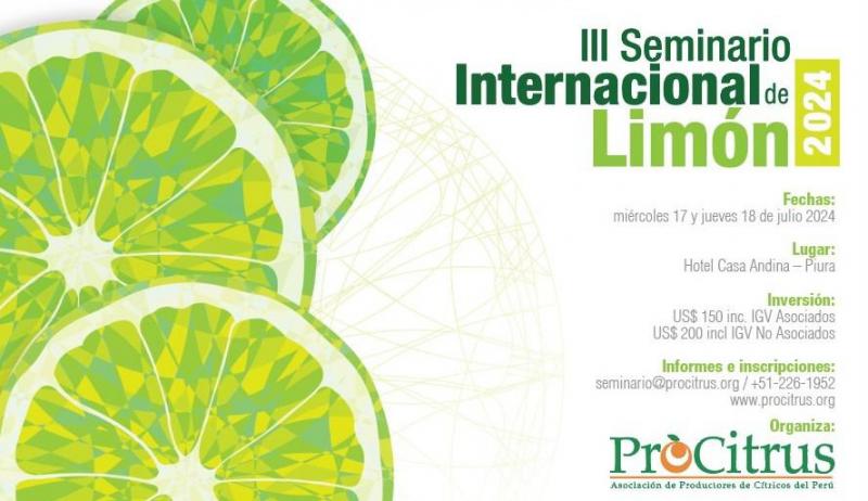 Piura será sede del III Seminario Internacional de Limón 2024