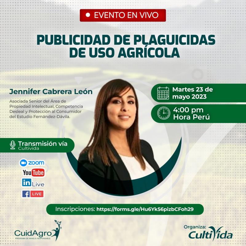 PUBLICIDAD DE PLAGUICIDAS DE USO AGRÍCOLA