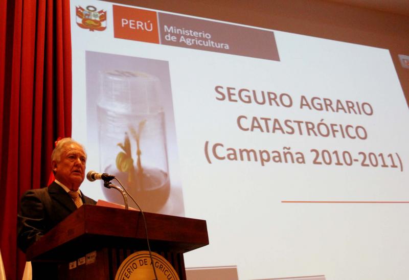 SEGURO AGRARIO CATASTRÓFICO CUBRIRÁ DAÑOS POR S/. 33 MILLONES 