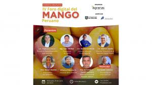 Mañana se realiza el IV Foro digital del Mango Peruano