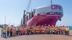 Puerto de Paracas recibió por primera vez a la nave  “One Sphere” de la naviera global Ocean Network Express