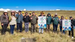 Sierra Azul inicia ambiciosa intervención de siembra y cosecha de agua en Pasco