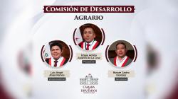Diputado Édgar Alvarón de la Cruz fue elegido presidente de la Comisión de Desarrollo Agrario