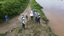 Inspeccionan zonas agrícolas afectadas por desborde del río Tumbes previo al inicio de intervenciones