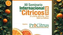 Lima será sede del XII Seminario Internacional de Cítricos 2026